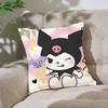 Cute K-Kuromi Pillow Case Cushion Cover Soft Cute Throw Pillow Case For Car Sofa Pillowcase Polyester With Zipper