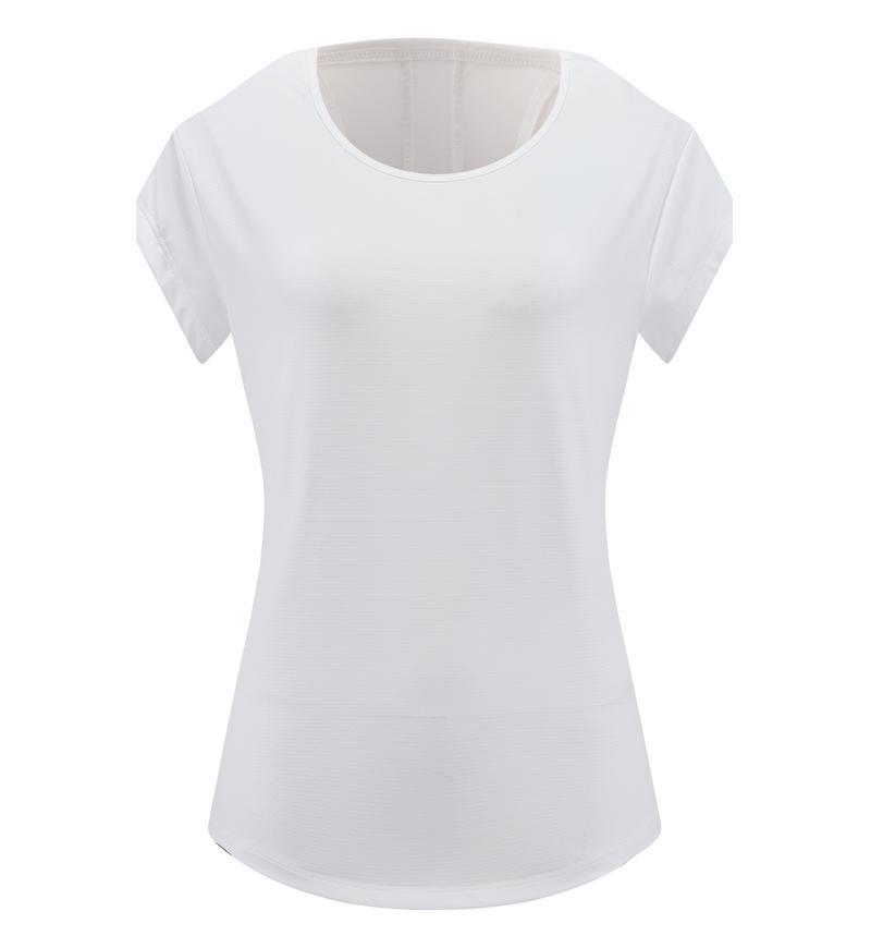 Women's Breathable Summer Sports T-Shirt - Moisture-Wicking, Round Neck, Short Sleeve, Dance & Fitness Style