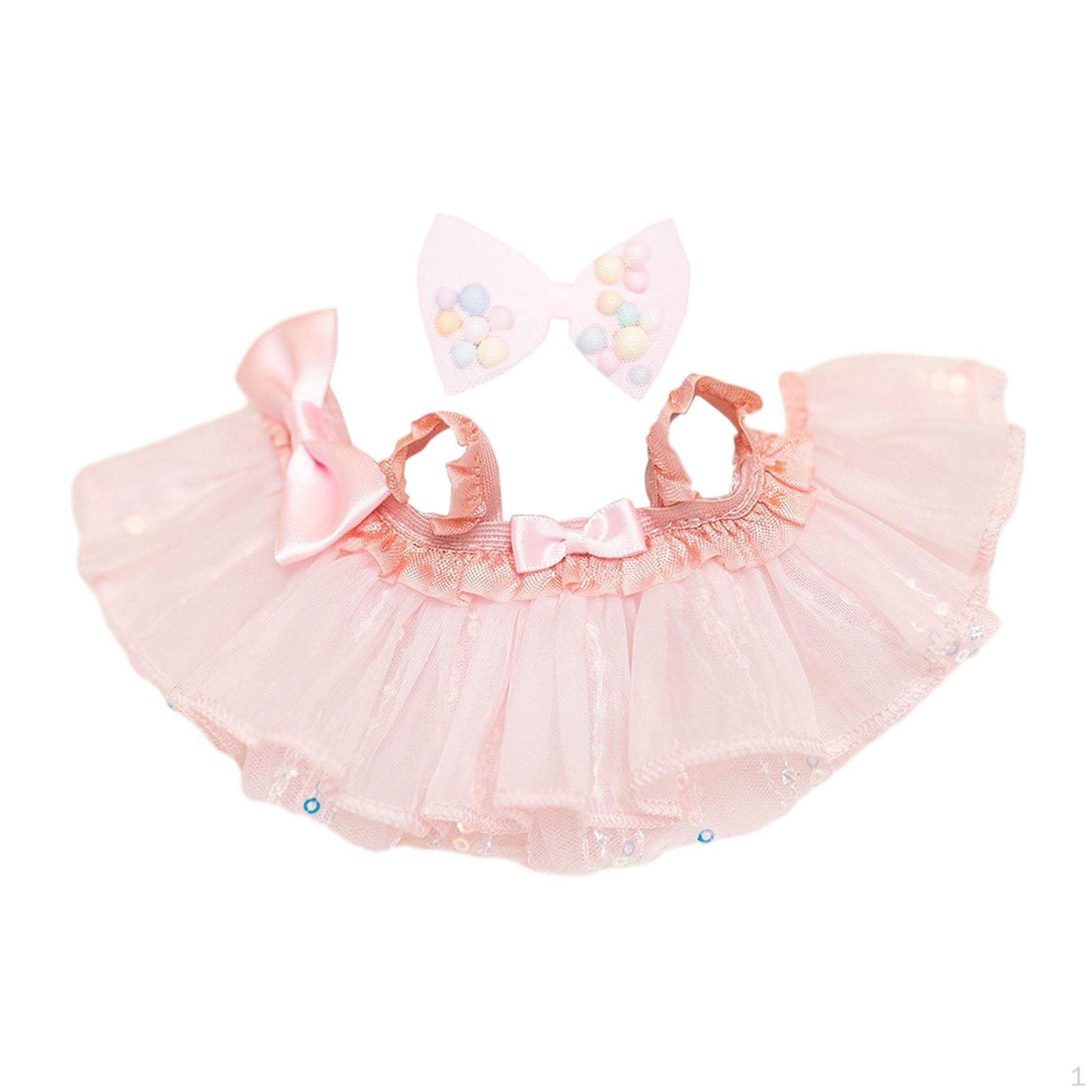 

Комплект одежды для 6-дюймовой куклы с аксессуарами для волос для детей розовый