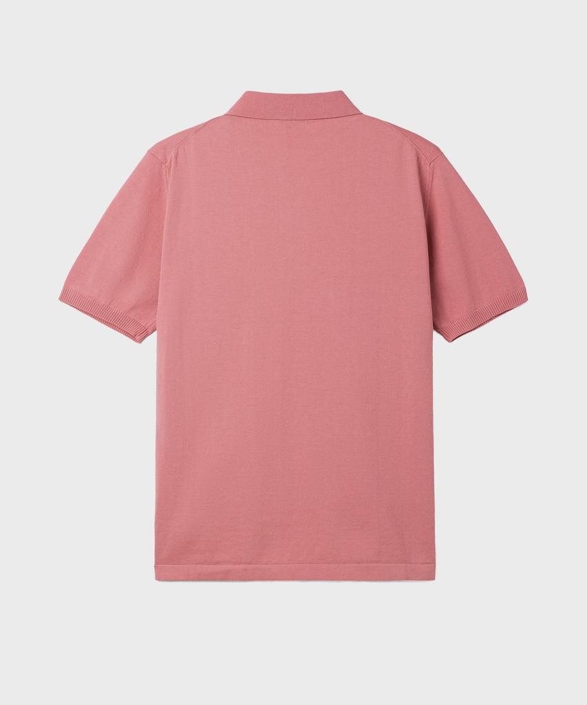 Andeleusenandeleusen Short-Sleeve Knit Polo Shirt Lyserød