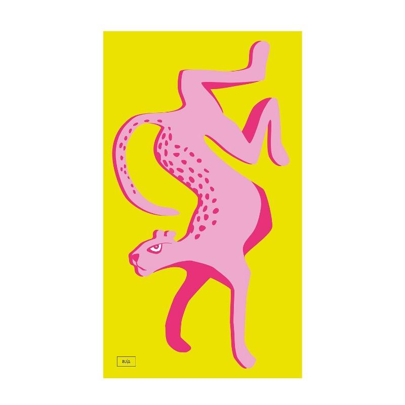 Leopard BujaBoom Color Illustration Posters and Prints Canvas Printing Modern Wall Art Picture for Living Room Home Decor Gifts