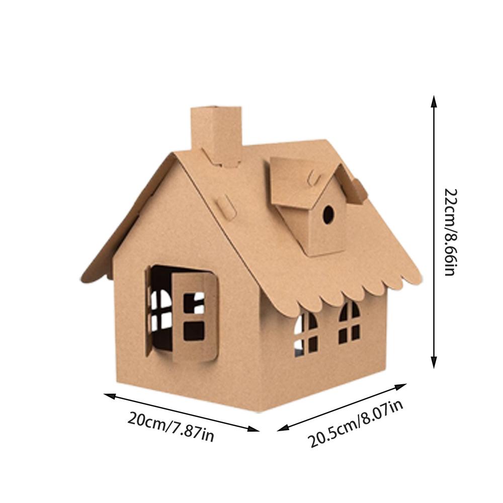 Paper Cottage Model Kit Handmade DIYs Toy Assembly Toy Kid Adult DIYs Model Kits Desk Decoration For Gift For Christmas Holidays