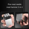 Multifunctional Meats Tenderizer Loose Meat Hammer Double-Sided Checkered Beef Tenderizer Stainless Steel Tools