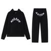 SP5der Spider Web Plus Velvet Hoodie & Sweatpants Set - Unisex Trendy Streetwear