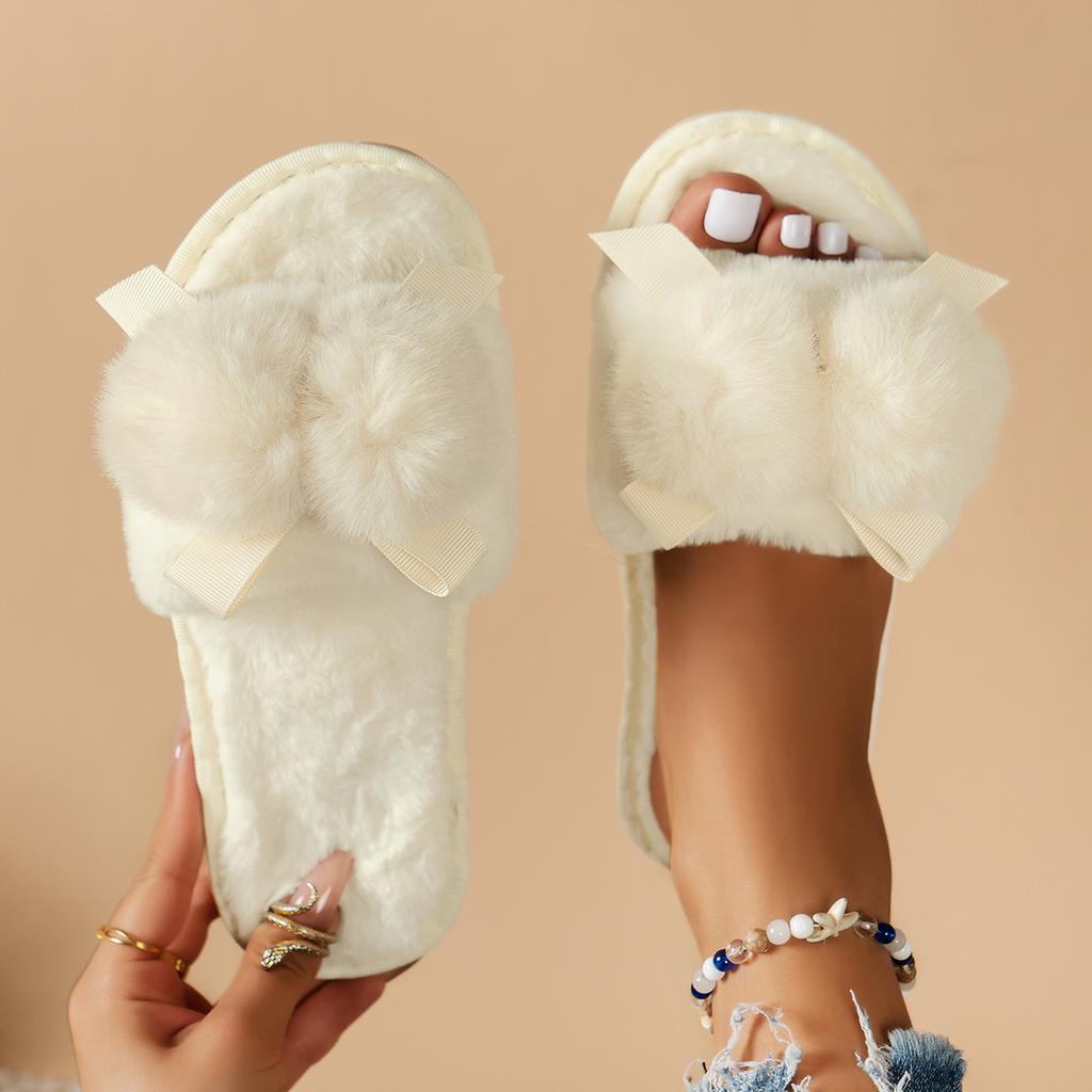Women Slippers Fashion Comfort Flat Slippers Women Trend Anti-slip Wear Comfortable Soft Sole Fluffy Flat Sandals Slides Women