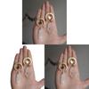 Natural Crystal Moon Flower Earrings With Handcrafted Copper For Women Summer Fashion Jewelry