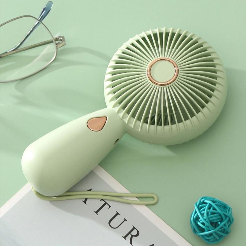 Pocket USB Fan Mini Fan Rechargeable USB Fan Handheld Fan Hand Fan with Lanyard, Perfect for Traveling Convenient Use