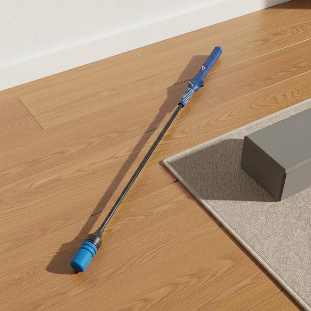 Golf Swing Trainer Flexible Shaft Practice Stick for Home Office Indoor
