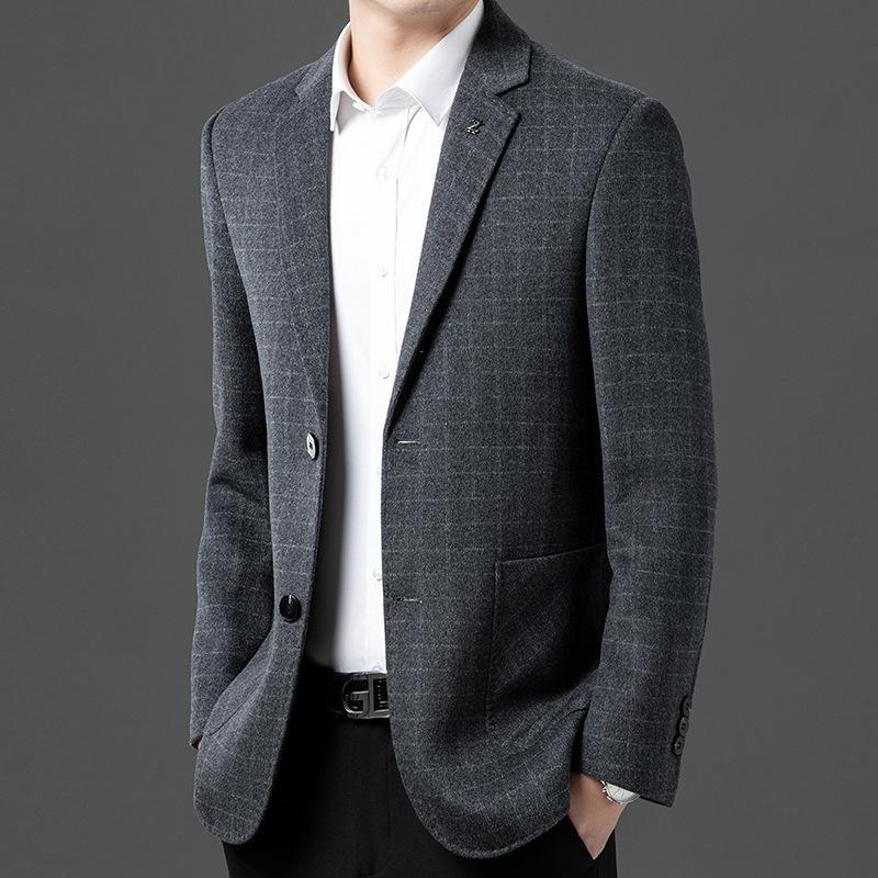 Men's Business Casual Blazer Spring and Autumn New High-end Men's Middle-aged Daddy Coat Coat