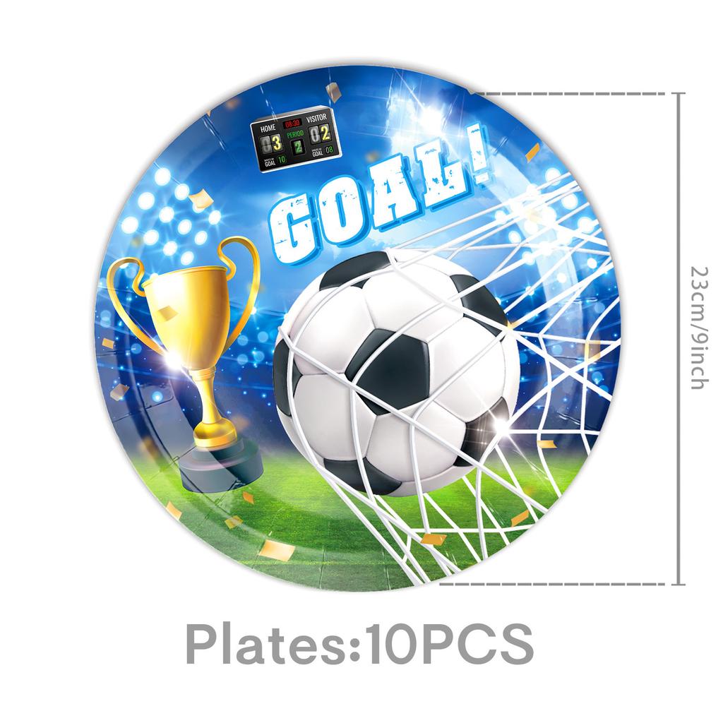 Custom Football-Themed Party Supplies, Birthday Decoration, World Cup Tableware, Party Atmosphere, Banner Props