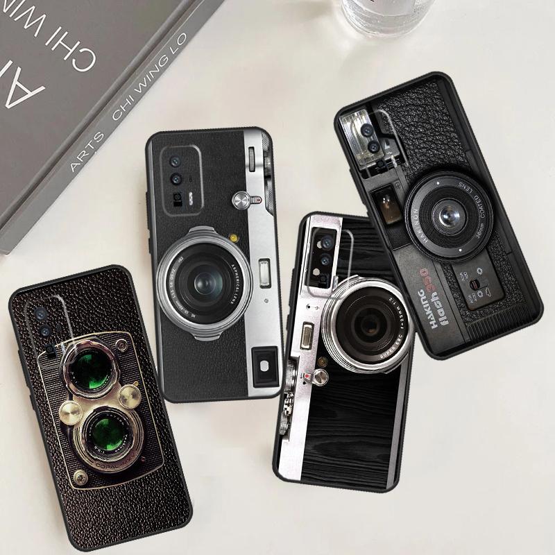 Vintage Camera For POCO X6 Pro M6 X3 X5 F3 F5 M5s Cover For Xiaomi 13T 12T 11T 14 Pro 12 13 Lite Case