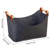 45 X 32 X 40 Cm Foldable Wood Basket Large Capacity 57 L Fireside Wood Carrier Holder Bag for Firewood Wood Newspapers Clothes