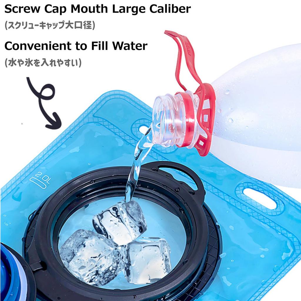 Azarxis Hydration 3L for Utendørs Vannsti Vannbeholder PEVA Blære, 1.5L, 2L, Kapasitet, Slange, Flaske, Aktiviteter, Hydrering, Bære,