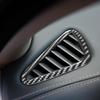 Real Carbon Fiber Car Accessories Dashboard Air Vent Decorative Cover Soft Sticker For BMW X5 F15 2014-2018 X6 F16 2015-