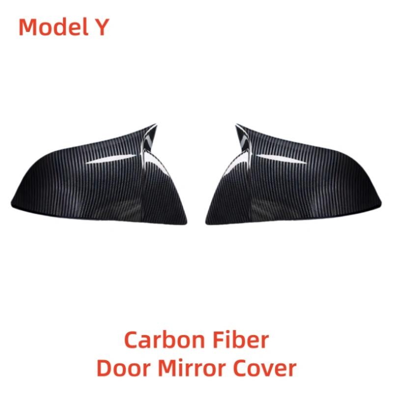 Door Mirror Cover For Tesla Model 3 Model Y Exterior Scratch Protective Car Decoration Stickers Upgrade ABS Plastic Styling