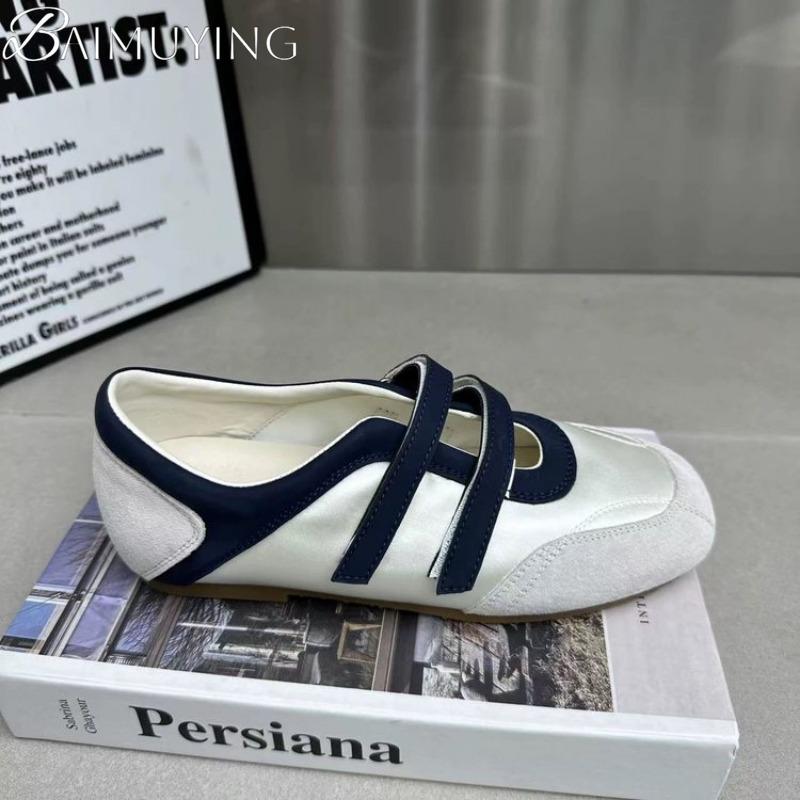 Fashion Marie Janes Flat Sandals Women Ballet Shoes Casual Sneakers Summer 2025 Trend Shallow Loafers Comfort Soft Sole Zapatos Mujer