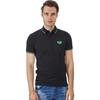 Emporio Armani Color Block Casual Short Sleeve Polo Shirt Men Tops Black 3H1F93-1J46Z-0999