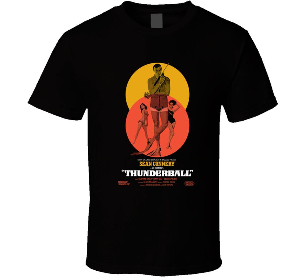 New Thunderball, T-Shirt, James Bond, 007, Movie, Danish, Sean Connery M