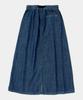 COLUMBIA UNIVERSITY Columbia Trajan Label Belted Denim Long Skirts Midnight Denim