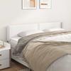 VidaXL Headboard with Ears White 203x16x78-88 Cm Faux Leather3118737