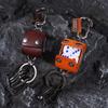 Alloy Dice Key Chain Leather Backpack Hanging Dice Model Keychain Vintage Style Ins Cool Cowhide Key Chain Jewelry Gifts