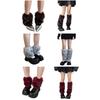 Multi Purpose Plush Leg Protectors Elastic Edge Design Socks Cover Winter Warm Legwear For Women Indoor Outdoor
