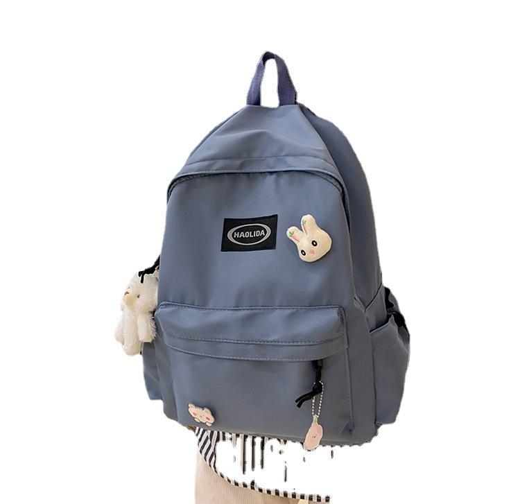 Schoolbag Backpack Bag Bag 1011 New Student Schoolbag Korean Version Trend Harajuku Ins Backpack Simple, Wholesale