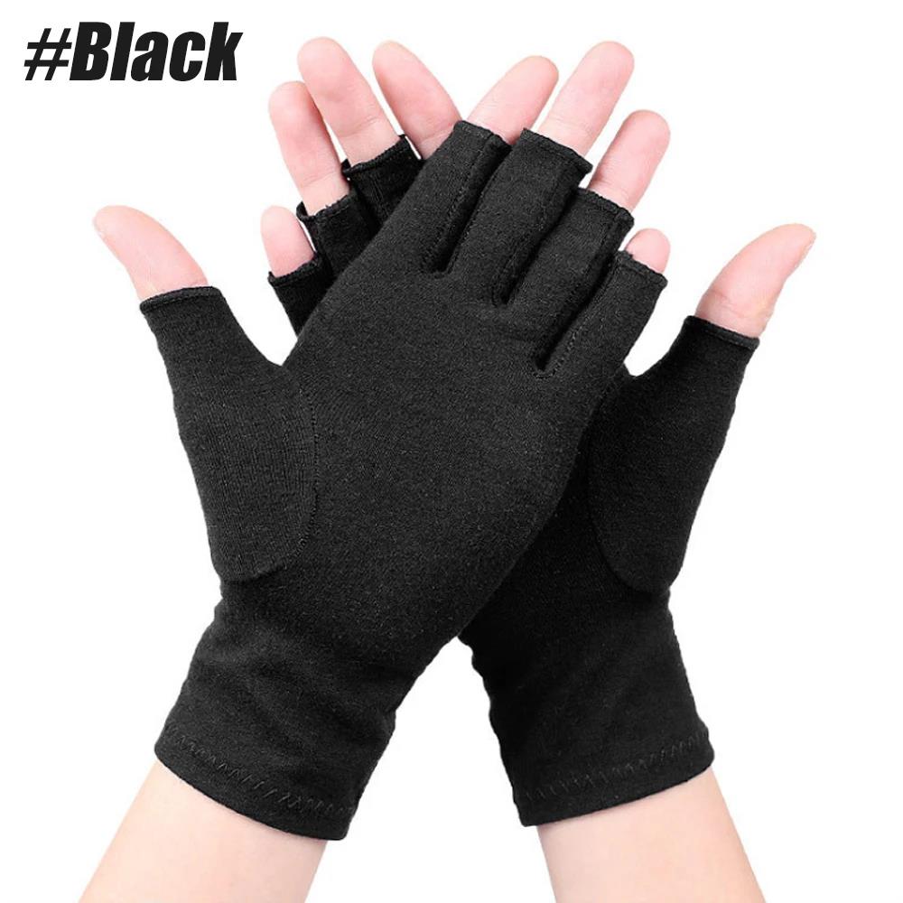 2Pair Arthritis Gloves Women Men Carpal Tunnel Rheumatiod Tendonitis Fingerless Hand Thumb Compression Gloves 6