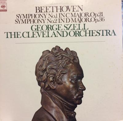 LP Plaat LUDWIG VAN BEETHOVEN, GEORGE SZELL, - Symfonie Nr. 1 En Nr. 2 13AC205 CBS SONY 1977 Japan Klassiek Gebruikt