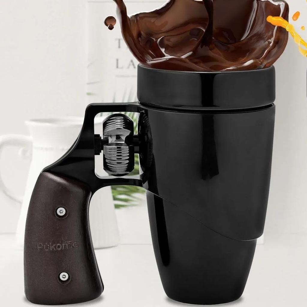 Creative Revolver Handle Mug USA Flag Coffee Cup Personalized Decorations for Tea Coffee Milk Cup Birthday Gift Father Gift