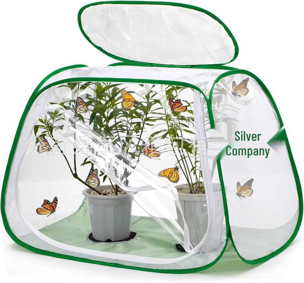 Portable 360-Degree Transparent Insect and Butterfly Observation Cage
