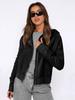 Women's Beige Knit Hooded Zip-Up Jacket with Pockets, Casual Loose Fit Pullover Coat