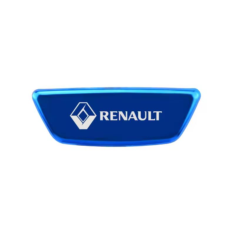 Car Steering Wheel Emblem Sticker Accessories For Renault Clio Megane Captur Master Logan Kangoo Trafic Duster Sandero Sport Z111