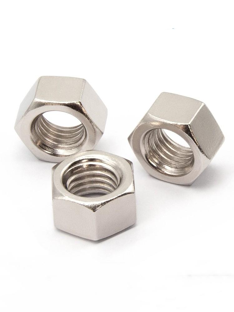 Grade 8.8 & 12.9 Hex Nuts - Black, Galvanized, Nickel-Plated, Color Zinc, GB6170 Standards, Sizes M3-M48