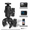 Dual-Head U-Clip Selfie Stick & Sports Camera Mount for Motorcycles