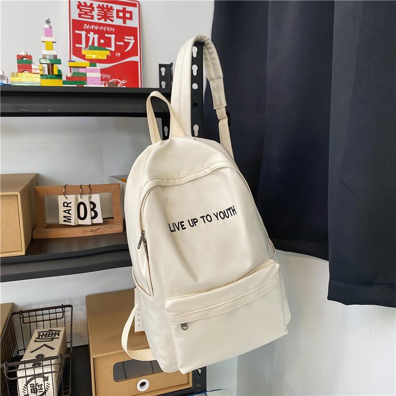 New schoolbag men s ins versatile fashion trend fresh campus style backpack high school junior high school students versatile backpack single package