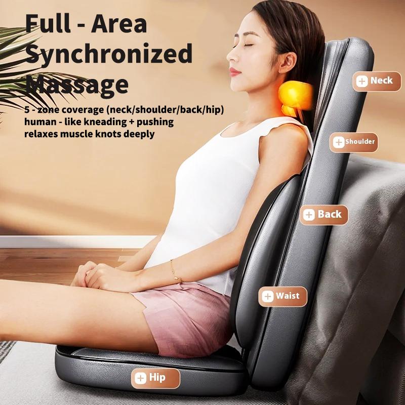 Smart Multi functional massage cushion home shoulder and neck massager waist back buttocks full body massage electric kneading