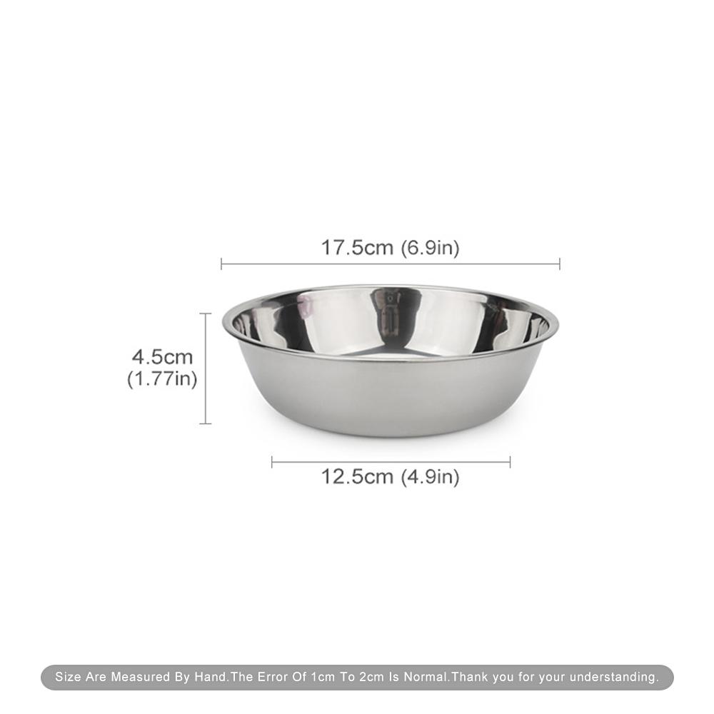 Dog Bowl Stainless Steel Pet Feeding Bowl Cat Food Drinking Feeder Bowl Durable Cheap For Small Medium Big Dogs