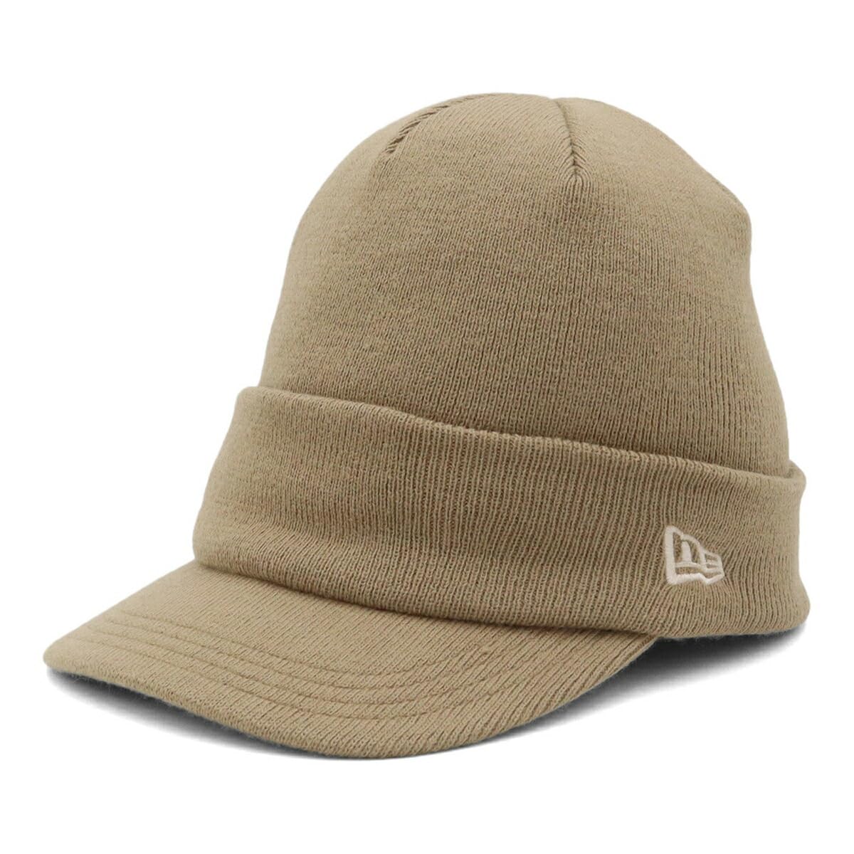 

New Era FREE Basic Visor Knit Cap, Beige, Exclusive to ONSPOTZ
