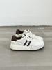 Leather German Training Shoes Women's 2025 Early Autumn New Round Head Platform Lace-up Fashion Cowhide Casual Sports Little White Board Shoes