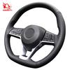 New Car Hand Stitch Steering Wheel Cover Wrap for Nissan Juke Sentra Altima Micra Kicks Leaf Nismo Concept Versa Rogue Sport