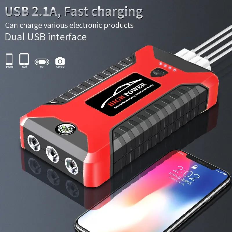 Avviatore Portatile per Batteria Auto Avviatore di Emergenza per Auto 99800mAh Auto a Benzina Diesel Alimentatore di Avviamento di Emergenza 12V Per Auto