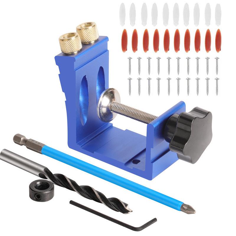 Portable Oblique Hole Opener Woodworking Inclined Hole Locator Household Wooden Panel Splicing And Installation Tool
