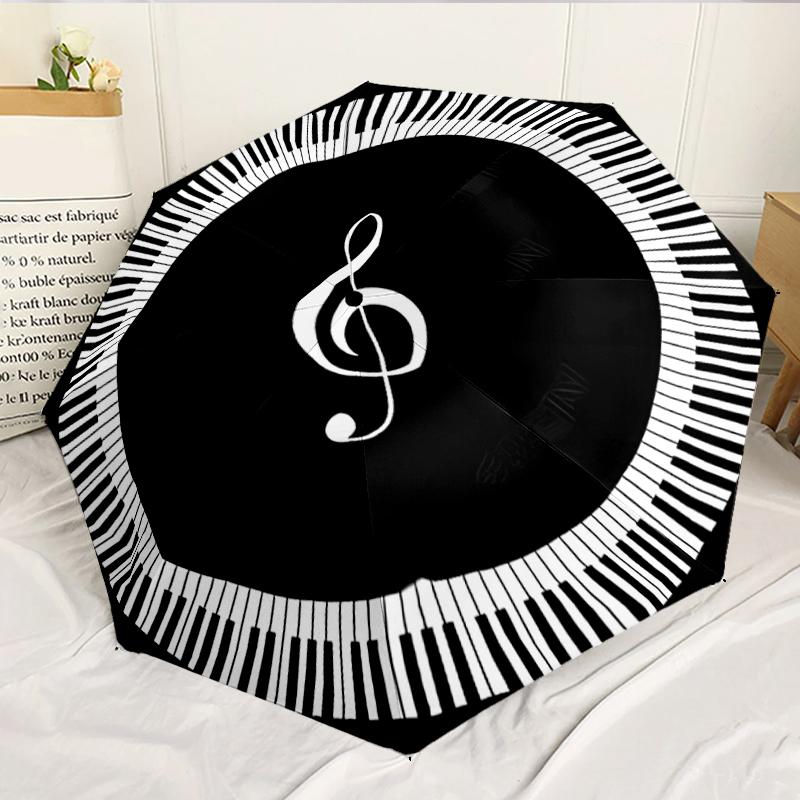 Music Harmony Symbol 8-Frame for Travel, camping, Casual Lightweight Portable Umbrella, Essential for every family Holidays Birthday Gift