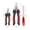 Pet straight handle stainless steel nail scissors dog and cat pet nail clipper cleaning tool pet nail clipper set