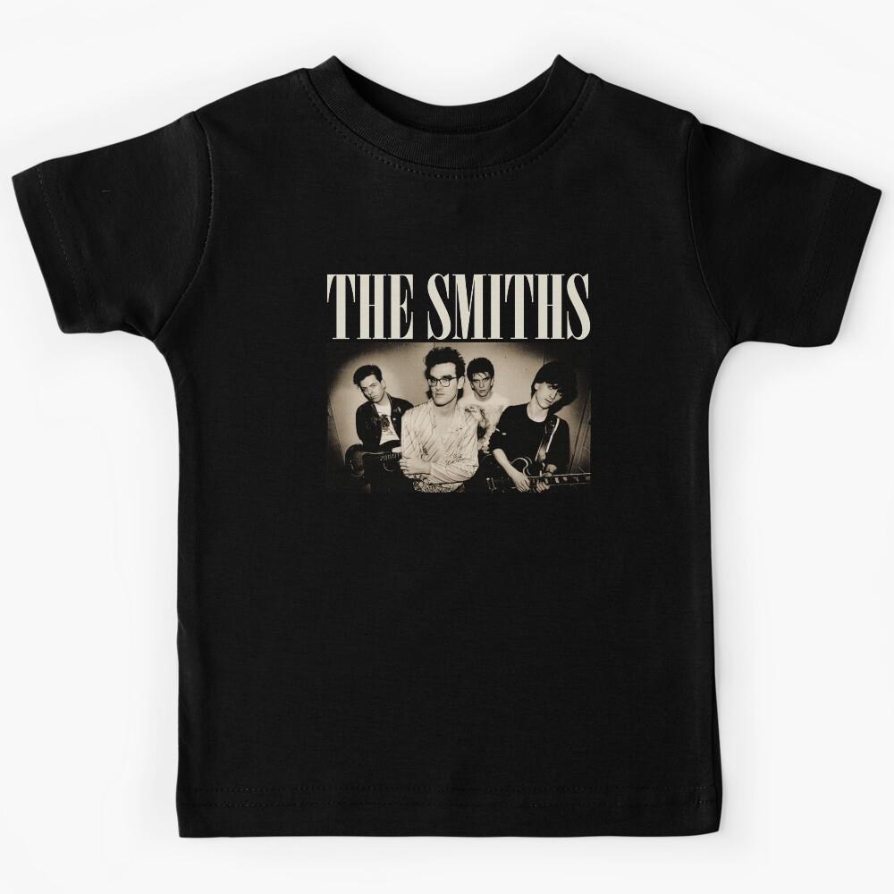 The Smiths Sepia Tone Band Portrait Indie Aesthetic Kids T-Shirt 150