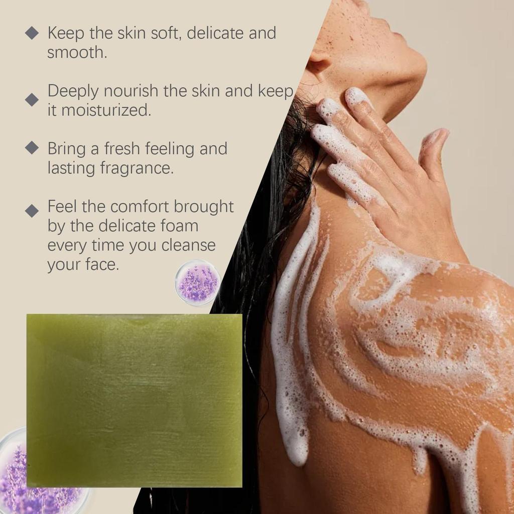 Laurel Mild Cleansing Bar Soap - Gentle Cleansing, Moisturizes & Nourishes Skin, Hydrating Refreshing, Daily Moisturizing Body Soap