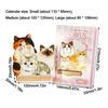 Cute Cat Dog 2026 Desk Calendar Pet Illustration Daily Scheduler Standing Calendar 365 Days Desktop Decoration Desktop Calendar
