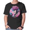 Unisex Crew Neck T-Shirt Master Of Cards Graphic Short Sleeve Casual Tee