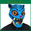 Maschera Kpop Tigre Blu Costume da Cacciatore di Demoni in Lattice Per Eventi di Halloween e Cosplay